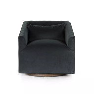 Four Hands York Swivel Chair - Modern Velvet Smoke