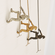 Global Views Climbing Woman - Wall Mounted - Thai Gold Leaf