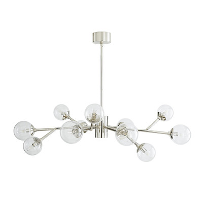 Dallas Small Chandelier - Polished Nickel