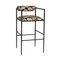 Barbana Bar Stool Ocelot Embroidery - Natural