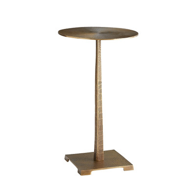 Otelia Accent Table - Vintage Brass