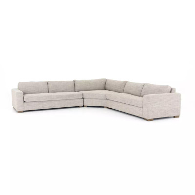 Four Hands Boone 3 - Piece Sectional - Large - Thames Coal