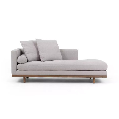 Four Hands Brady Chaise - Left Arm Facing - Vail Silver