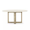 Four Hands Mia Dining Table - Antique Brass