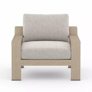 Four Hands Monterey Outdoor Chair - Stone Grey - Washed Brown