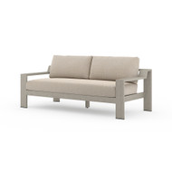 Four Hands Monterey Outdoor Sofa, Weathered Grey - Faye Sand - Weathered Grey