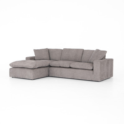 Four Hands Plume Two-Piece Sectional - Harbor Grey