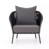 Four Hands Porto Outdoor Chair - Charcoal
