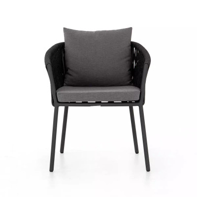 Four Hands Porto Outdoor Dining Chair - Charcoal