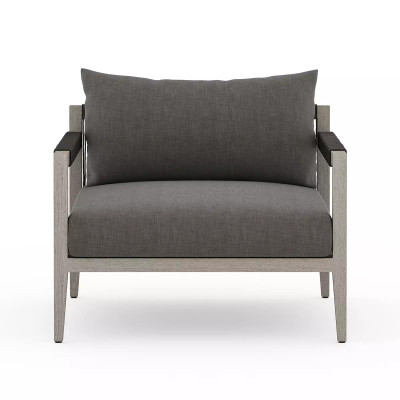 Four Hands Sherwood Outdoor Chair, Weathered Grey - Charcoal