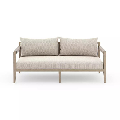 Four Hands Sherwood Outdoor Sofa, Washed Brown - 63" - Faye Sand