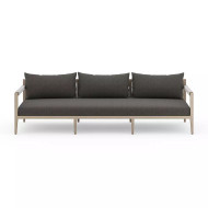 Four Hands Sherwood Outdoor Sofa, Washed Brown - 93" - Charcoal