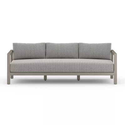 Four Hands Sonoma Outdoor Sofa, Weathered Grey - 88" - Faye Ash