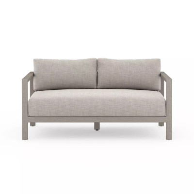 Four Hands Sonoma Outdoor Sofa, Weathered Grey - 60" - Stone Grey