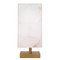 Jamie Young Ghost Axis Table Lamp - White Alabaster & Antique Brass Metal