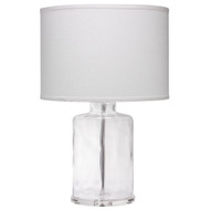 Jamie Young Napa Table Lamp - Clear Hammered Glass
