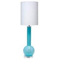 Jamie Young Studio Table Lamp - Pale Blue Blown Glass