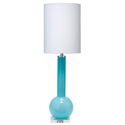 Jamie Young Studio Table Lamp - Pale Blue Blown Glass