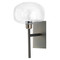Jamie Young Scando Mod Wall Sconce - Gun Metal & Clear Glass