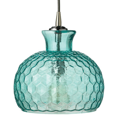 Jamie Young Clark Pendant - Aqua Glass