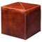 Jamie Young Ottoman - Small - Tobacco Leather