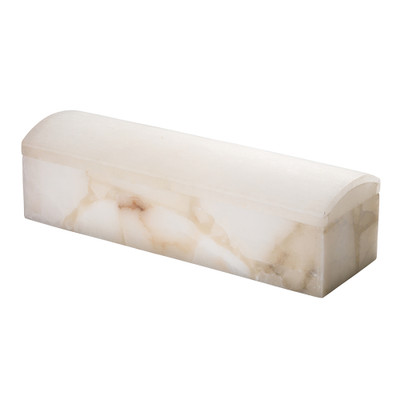 Jamie Young Chester Box - White Alabaster