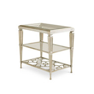 Caracole Social Connections - Three Shelf Side Table with Glass Top (Store)
