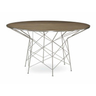 Caracole High Rise Dining Table - Modern Metro Round Pedestal Dining Table (Store)