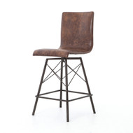 Four Hands Diaw Counter Stool - Havana/Waxed Black (Store) (Closeout)