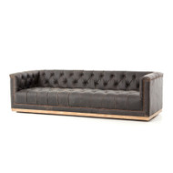 Four Hands Maxx Sofa - 95" - Destroyed Black (Store)