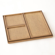 Global Views Nesting Trays - Set of 4 - Bleached Walnut (Store)