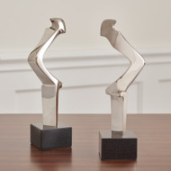 Global Views Sleek Figural Sculpture - Nickel (Store)