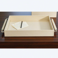 Global Views Double Handle Serving Tray - Ivory (Store)