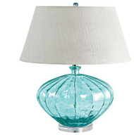 Lamp Works Recycled Glass Fluted Lamp (Store)