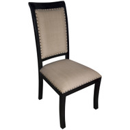 Noir Henry Side Chair, Hand Rubbed Black (Store)