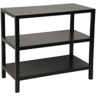 Noir 2 Shelf Side Table - Hand Rubbed Black (Store)