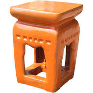 Emissary Ming Dynasty Stool - Paprika (Store)