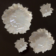 Global Views Carnation Platter/Bowl - Pearl White - Med (Store)