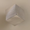 Tumbling Block Wall Cube - Stainless Steel
