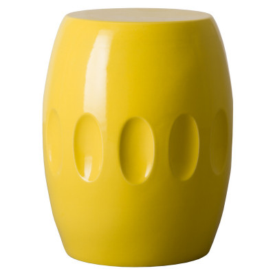 Large Orion Garden Stool - Yellow Green