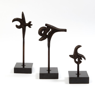Polynesian Weapon Sculpture - Bronze - Sm