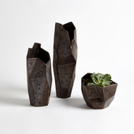 Global Views Origami Vase-Reactive Bronze-Lg (Store)