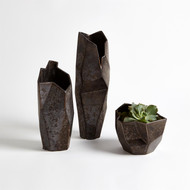 Global Views Origami Vase-Reactive Bronze-Sm (Store)