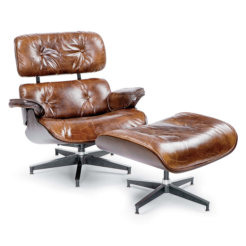 Regina Andrew Barca Lounge and Ottoman - Cigar