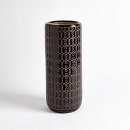 Global Views Linked Relief Umbrella Stand - Espresso (Store)