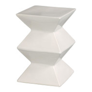 Zigzag Stool - White