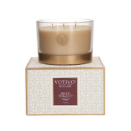 Votivo 17oz Spiced Tobacco Holiday 3 Wick Candle