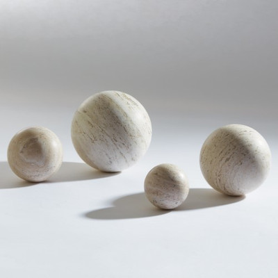 Travertine Sphere - 3"