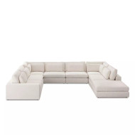 Four Hands Bloor 7 - Piece Sectional W/ Ottoman - Essence Natural
