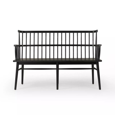 Four Hands Aspen Bench - Matte Black